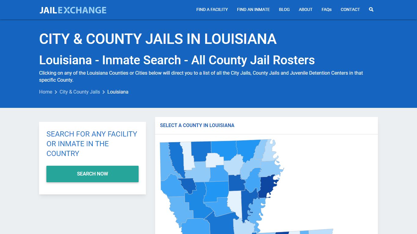 Inmate Search - Louisiana County Jails | Jail Exchange